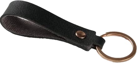 CHPN - Sleutelhanger - Zwart - Leatherlook sleutelhanger - Keychain - PU leder - Cadeau - Hippe sleutelhanger