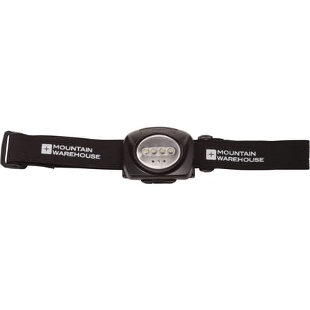 Mountain Warehouse 4 Rode & 1 Witte LED-hoofdlamp (Zwart)