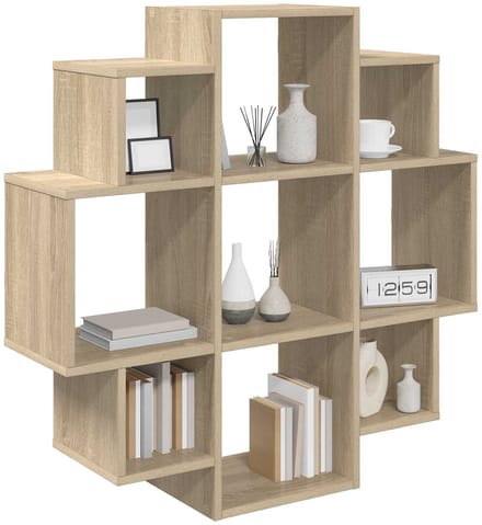 vidaXL - Wandplank - Sonoma - Eiken - 90 - x - 25 - x - 90 - cm - Bewerkt - hout