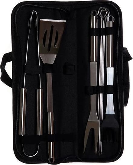 Barbecuekoffer DKD Home Decor Polyester Roestvrij staal Nylon (10 pcs)