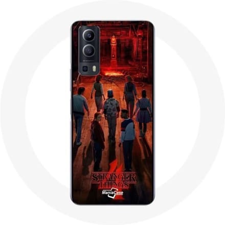 Coque pour Vivo Y72 Stranger Things Affiche Equipages Fan Art Saison 4