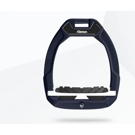 Veiligheidsstijgers Paardrijden Hellend Grip Blauw/Wit/Zwart Flex-On Safe-On