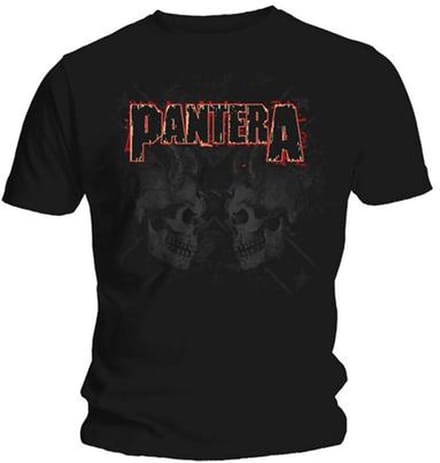 Pantera - Watermarked Skulls Heren T-shirt - S - Zwart