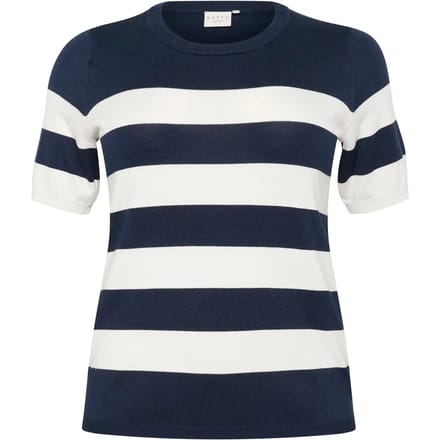 Gestreept dames-T-shirt KAFFE Curve Lizzy