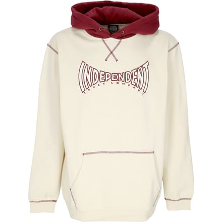 Herenhoodie met capuchon van bot aan de voorkant