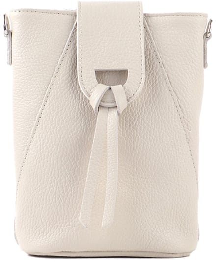 Giuliano lederen schoudertas Saphira - Made in Italy - Beige
