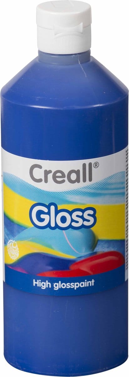 Creall glansverf blauw - 500ml creatieve verf voor kinderen.