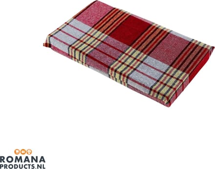 Romana Products Hamamkussen Plat - Ideaal Sauna Accessoire - Hoofdsteun - 30cm x 16cm x 4cm - Rood