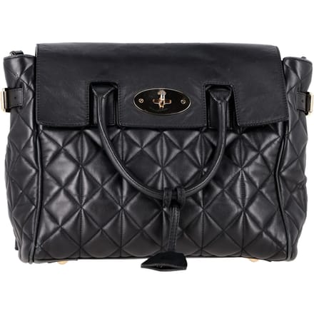 Mulberry Medium Cara Delevingne Gequilted Convertible Rugzak in Zwart Leer