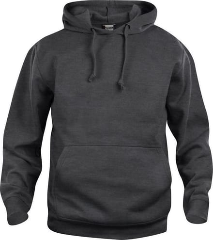 Clique Basic Hoody 021031 - Antraciet Melange - M