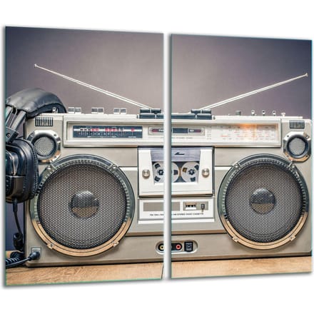 TMK ArtDeko Serie - Snijplank van Glas - 30x52 cm - Bescherming - Levendige Kleuren