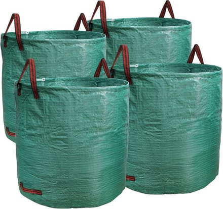 Tuinzakken 4-pack - Afvalzakken Gazon - Tuinafval Verzamelen - Extra Groot Herbruikbaar - 132 Gallon