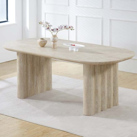 Milton & Oldbrook Eettafel 200 cm Zafra Travertinlook