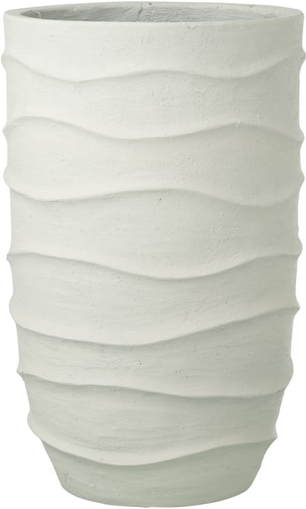 J-Line bloempot Golf + Buiten zand - steen - wit - extra large