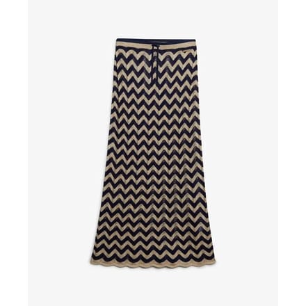 Langere zigzag gebreide rok voor dames Superdry
