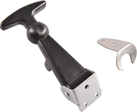 ProPlus Motorkaptrekker - Inclusief borgplaatje - Staal - 120 x 60 mm - Zwart