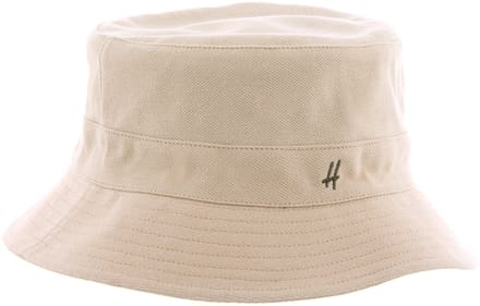 bob été en coton piqué uni avec broderie H