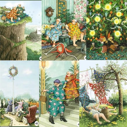 Inge Löök Postkaart set van 6 kaarten (set 8 kaart 43-48 )