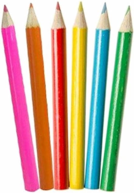 12 setjes potloodjes (6-delig) = 72 potloodjes