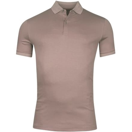 Giordano Lino Liquid Cotton Short Sleeve Polo Lila / male