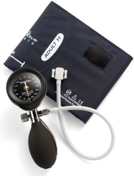Welch Allyn Durashock DS-55 bloeddrukmeter, kleur: zwart met chrome details