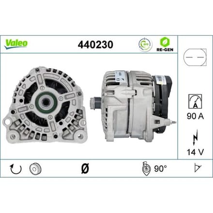 Driefasige generator VALEO RE-GEN - AT VALEO 440230
