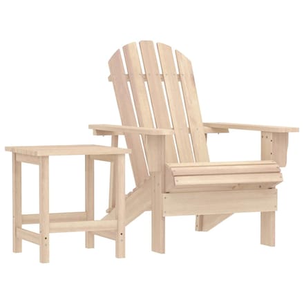 vidaXL - Tuinstoel - Adirondack - met - tafel - massief - vurenhout