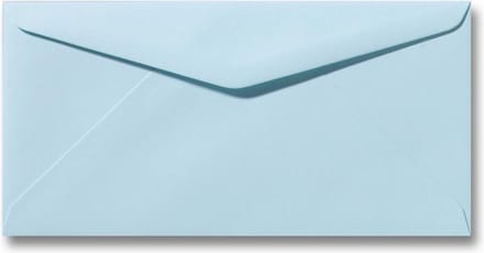 Envelop 11 x 22 cm Laguneblauw 60 stuks
