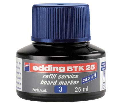 edding BTK 25 (25 ml) navulinkt voor boardmarkers edding 28/29/250/360/361/363 - blauw