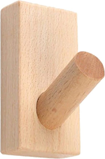 DWIH® - Nordic Design Kapstokhaken - Set van 2 - Beuken - Model "BLIX" - Modern Design