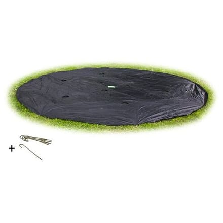 EXIT Groundlevel Trampoline Afdekhoes ø366cm - Trampoline Beschermhoes - Weerbestendig - Rond - Afdekzeil