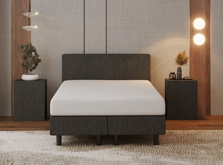 Nessa® - 120x200 Boxspring Bjorn Antraciet - Inclusief Pocketvering matras