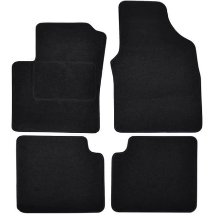 Vloermatten - Ford - KA 2009-2012 - Zwart Velours - 4 stuks - Antislip en waterdicht