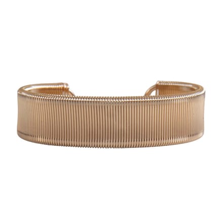 Marama - damesarmband Mae - trendy bangle - goudkleurig - brede armband - nikkelvrij