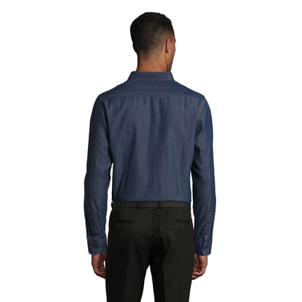SOLS Heren Barry Denim Shirt met lange mouwen (Denim Brut)