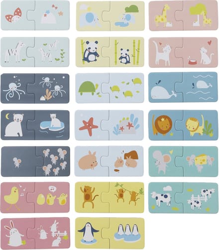 Vertbaudet Duo legpuzzel - Dierenfamilies