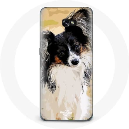 Case voor Samsung Galaxy A8 2016 Continental Miniatuur Spaniel Vlinder Hondenras