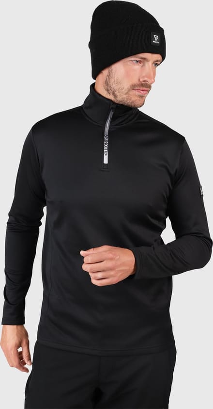 Brunotti - Heros Snow Fleece Heren - Black - Fleece Vest - Wintersport Kleding - Tricot Fleece - M