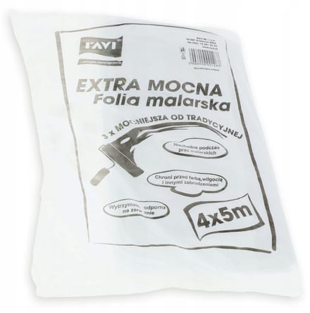 Ravi extra sterke beschermfolie, maat 400 x 500 cm. met 1 stuks, Multi Colour, One