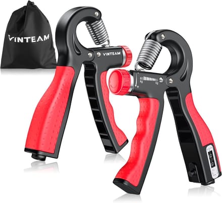 Handtrainer onderarmtrainer 60 kg - 4-delige set voor grijpkracht en vingertraining