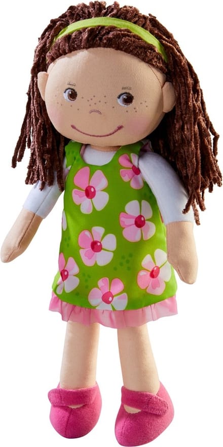 Haba Knuffelpop Coco Groen/roze 30 Cm