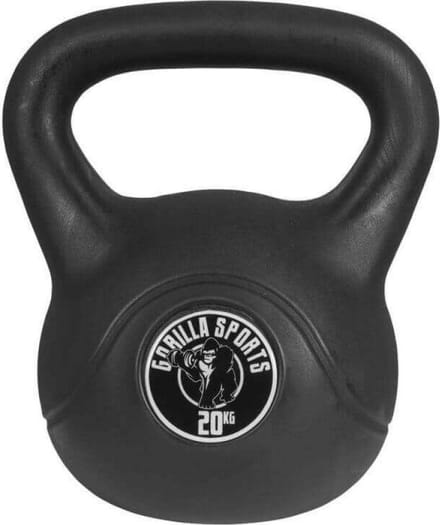 Gorilla Sports Kettlebell - Kunststof - Trainingsgewicht - 20 kg