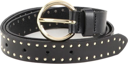 Vanzetti Leren Riem Slim Belt W75 Black Zwart