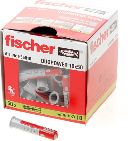 Fischer plug Duopower 10x50mm (Prijs per 50 stuks)