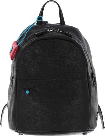 Gabs Leren Rugzak Anita TG Ruga Stitching Black Backpack Nero Zwart