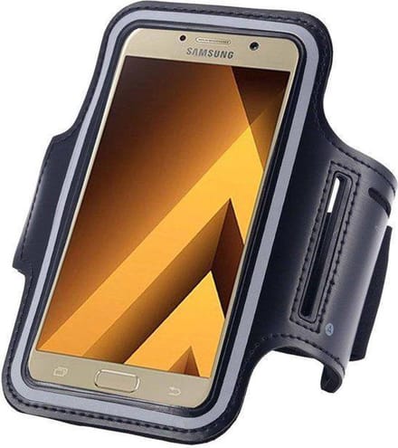 Geschikt voor Samsung Galaxy A5 2017 Sportband Hardloop armband Zwart