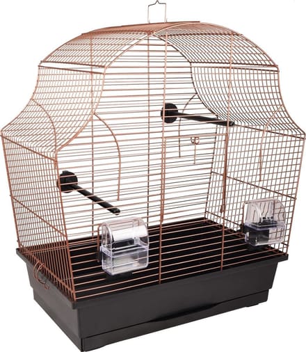 Vogelkooi Atti Zwart/Koper - Zwart - 50.5 x 28 x 54 cm