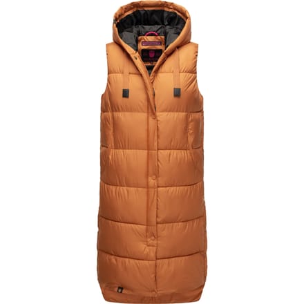 Marikoo Sayorii dames winterbodywarmer – lang, warm & met capuchon