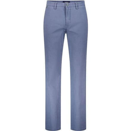 Gardeur Broek Benito Authentic Chino Look Fine Texture Comfort Stretch Midden Blauw / male