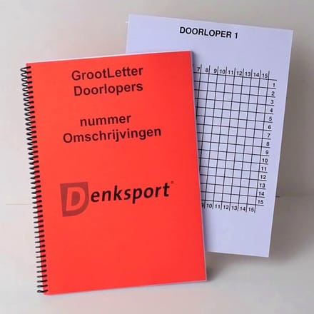Denksport -Groot letter -Doorlopers- Moeilijkheidsgraad: 4-ster
